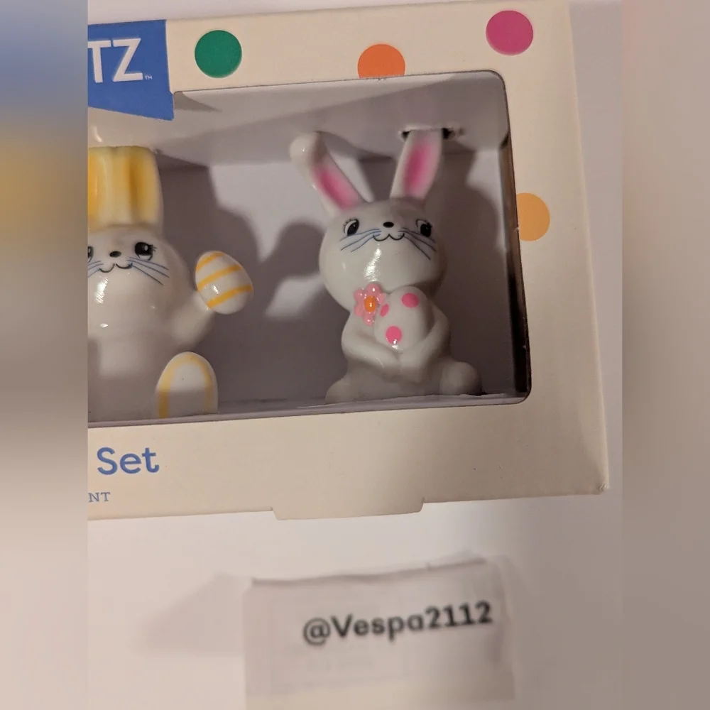 Target Easter Bunny 3pc Set Spring Spritz Mini Retro Bunnies Pastel